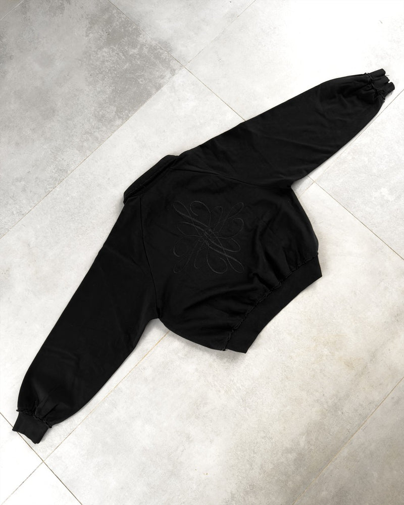 LUXE POLO CREWNECK BLACK