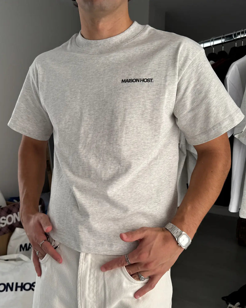 BASIC GREY SLIM TEE