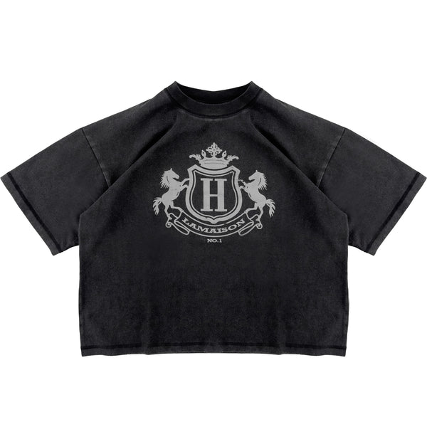 ROYAL SHIELD BLACK TEE