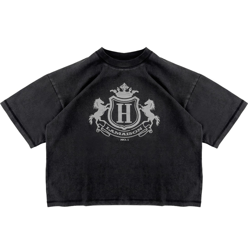 ROYAL SHIELD BLACK TEE