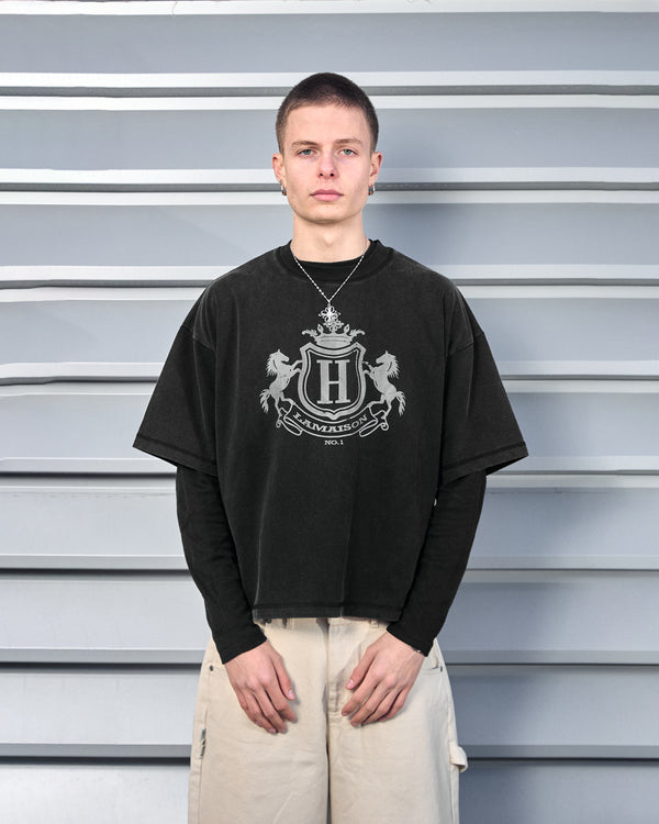 ROYAL SHIELD BLACK TEE