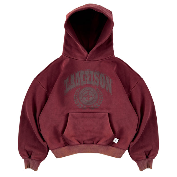 LAMAISON TRIUMPH BURGUNDY HOODIE