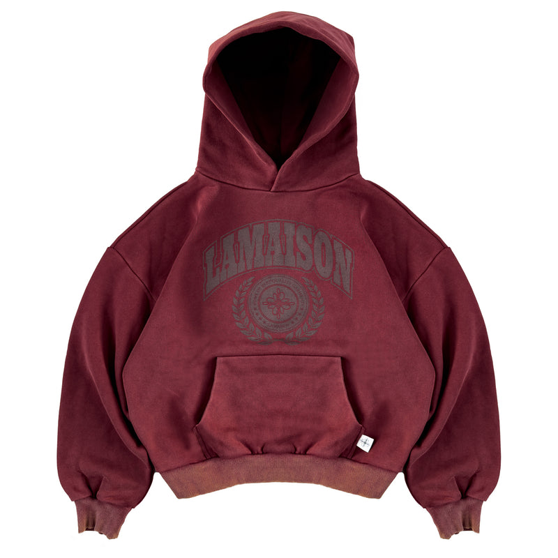 LAMAISON TRIUMPH BURGUNDY HOODIE