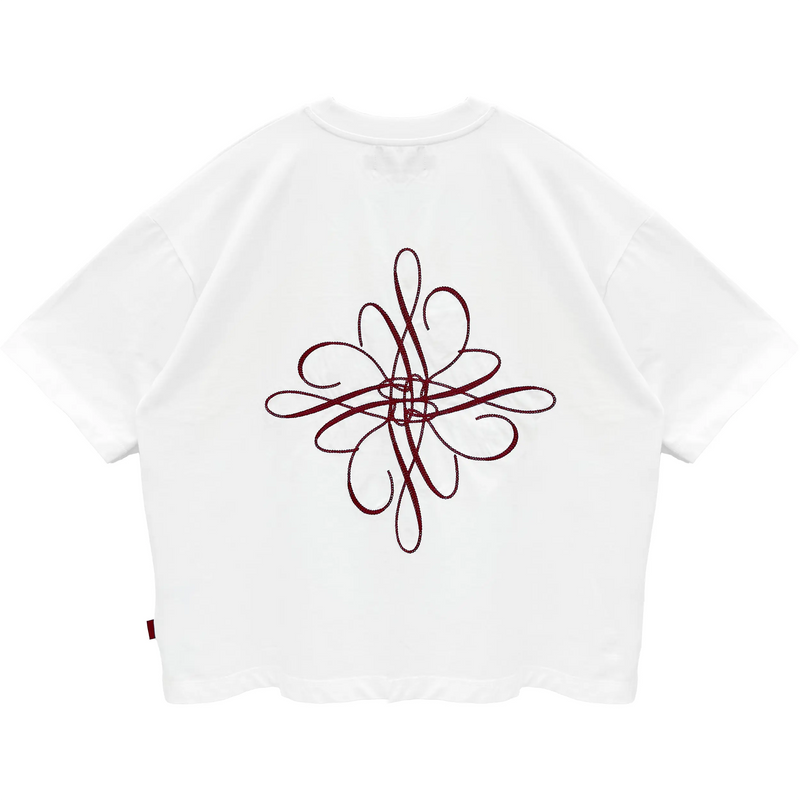 ICON BURGUNDY FLOWER TEE