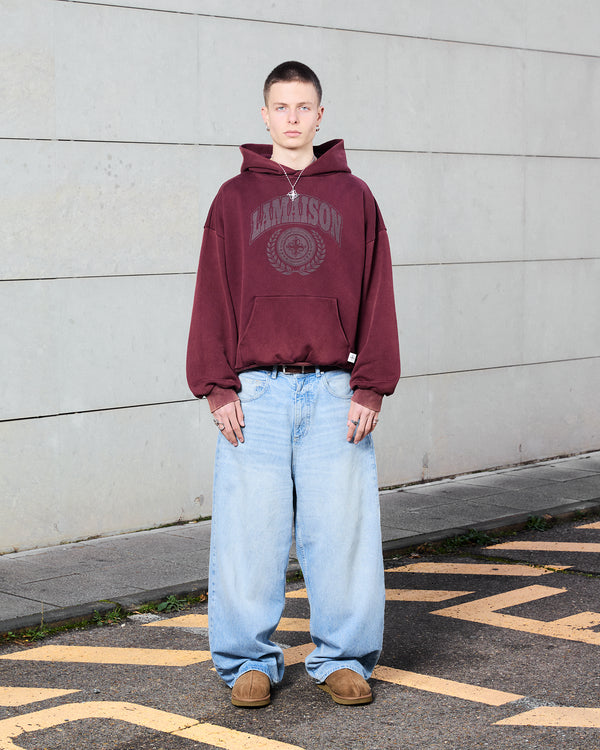 LAMAISON TRIUMPH BURGUNDY HOODIE