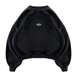 EMBOSS METAL LOGO CREWNECK BLACK