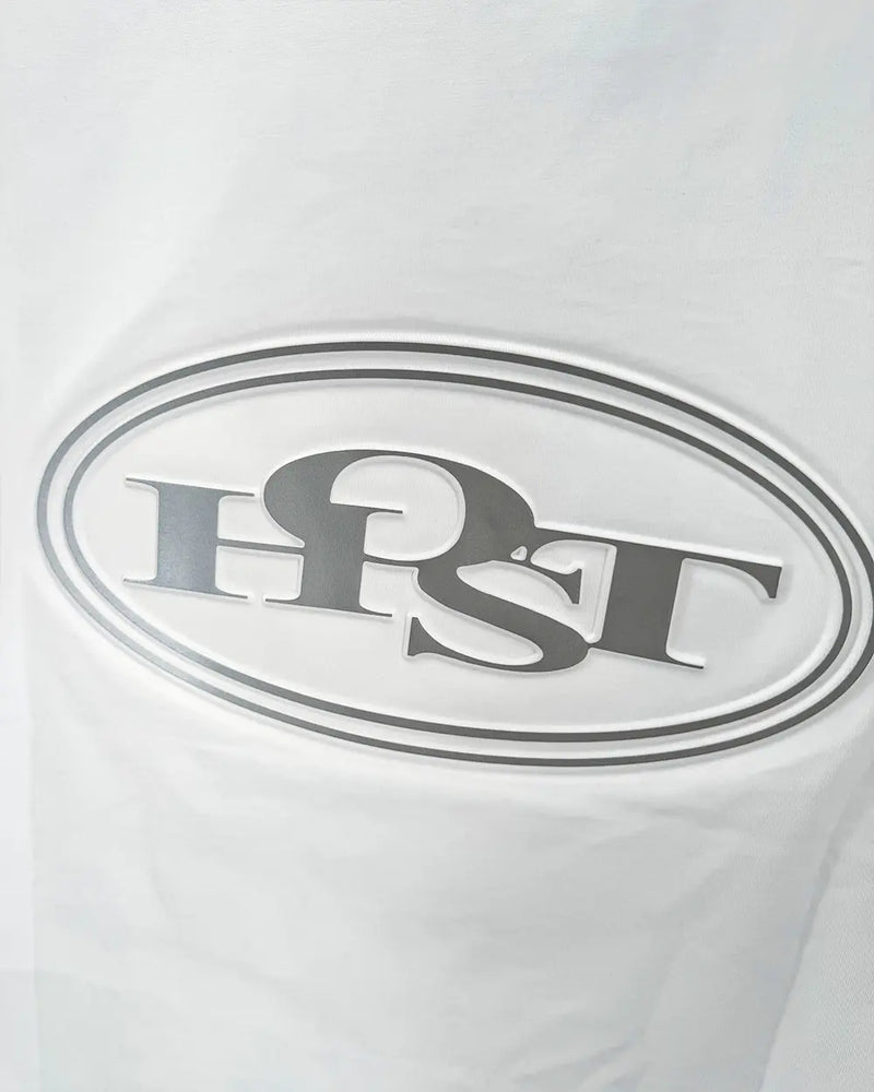 EMBOSS METALLIC LOGO TEE WHITE