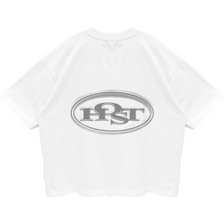 EMBOSS METALLIC LOGO TEE WHITE