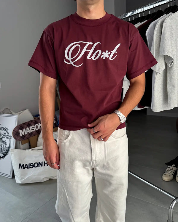 HO*T BURGUNDY SLIM TEE