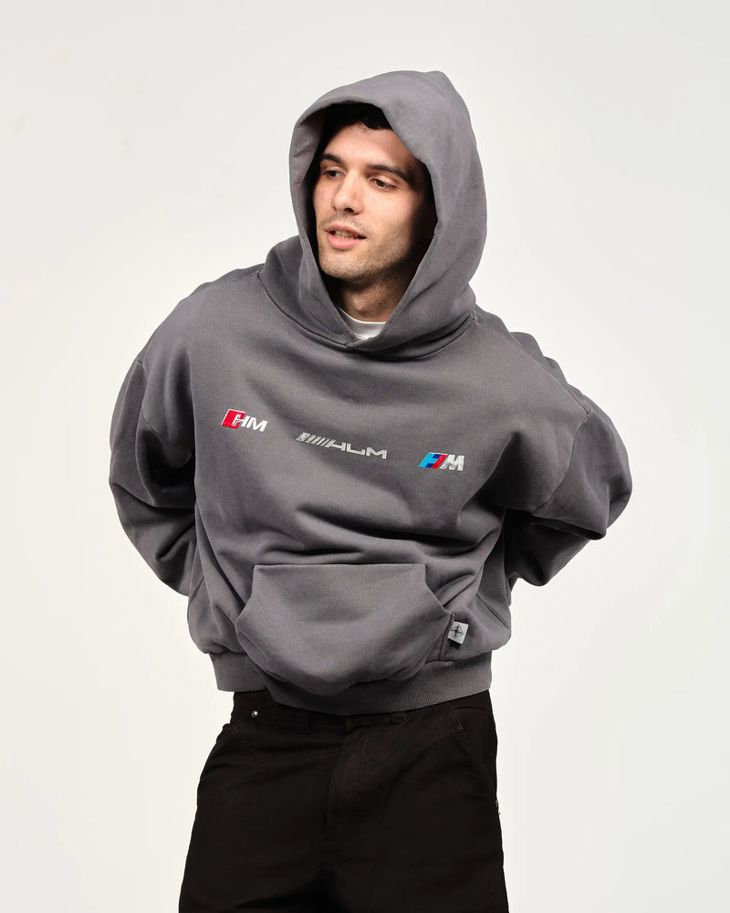 SPORTLINE DARK GREY HOODIE