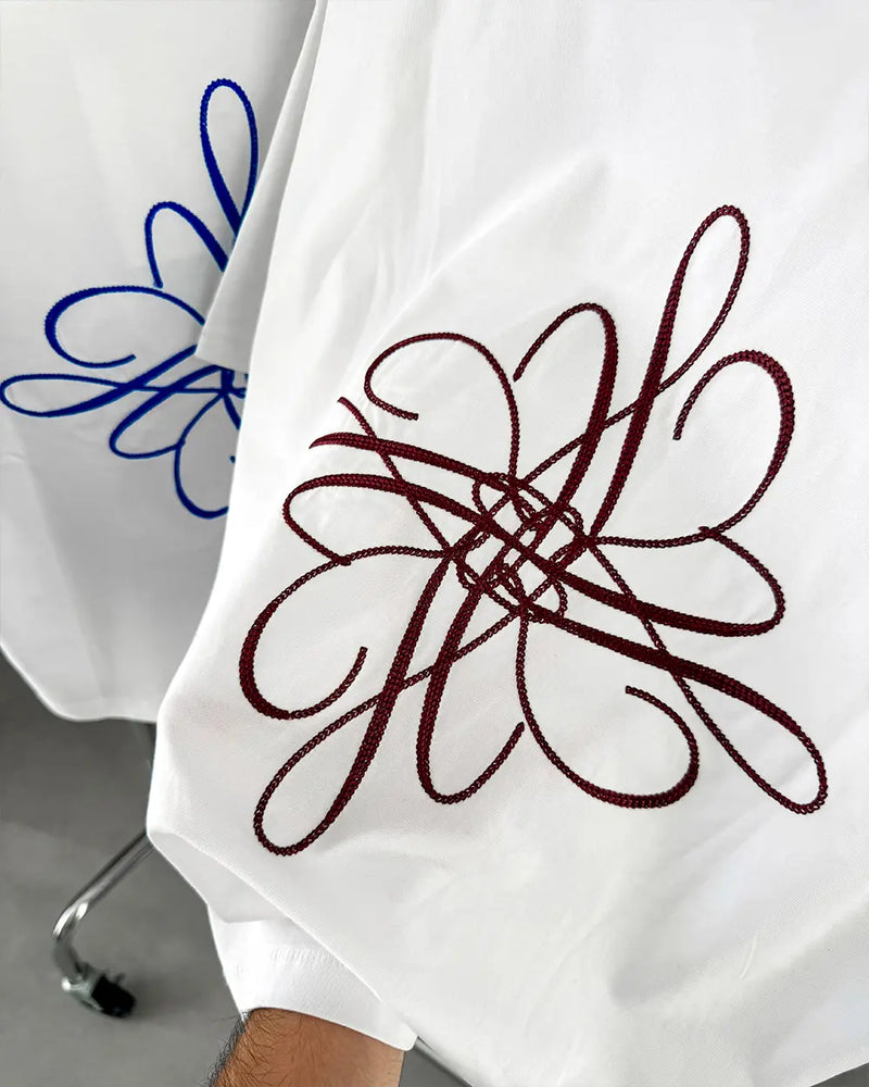 ICON BURGUNDY FLOWER TEE