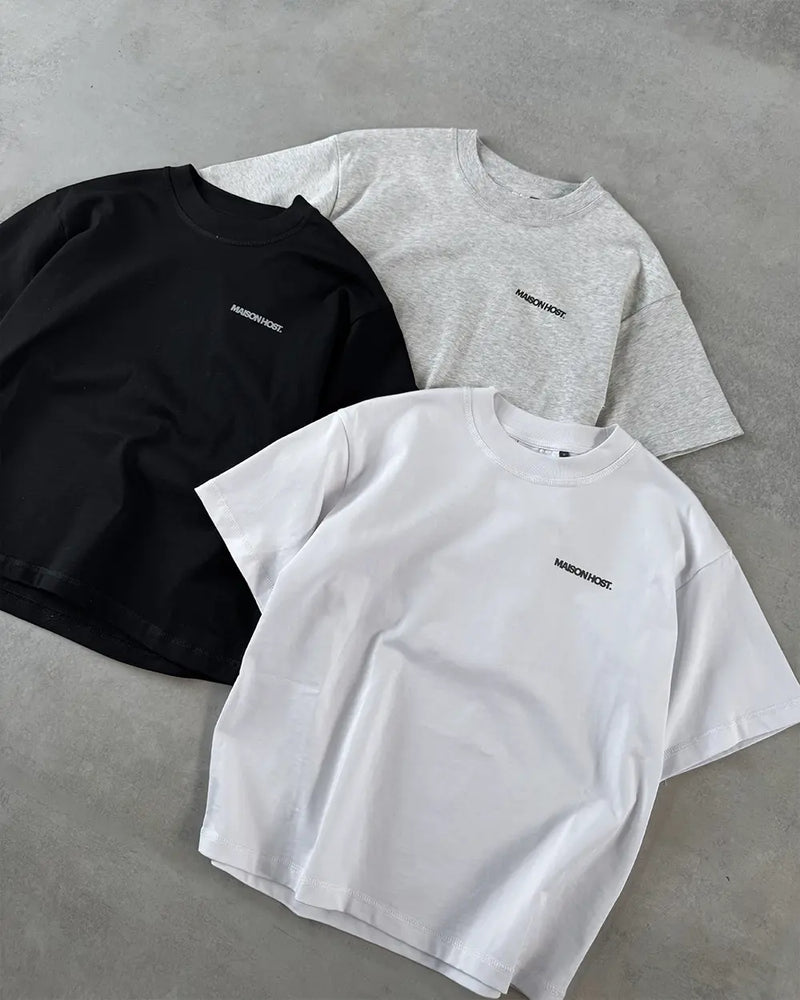 BASIC BLACK SLIM TEE