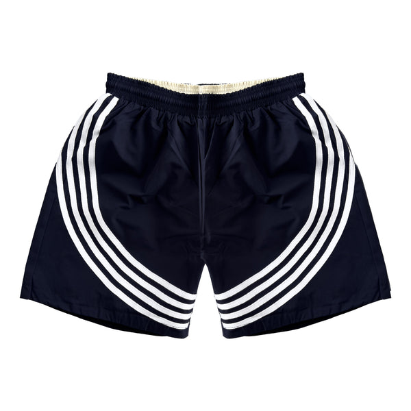 NAVY STRIPPED SHORTS